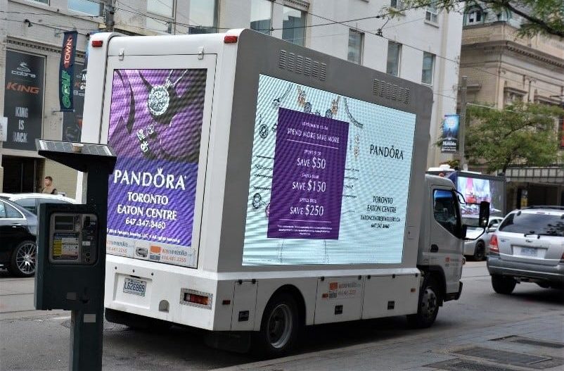 Pandora Digital Ad Truck