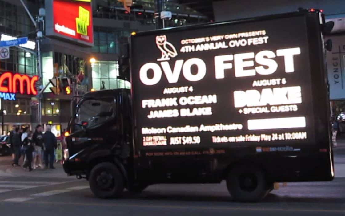 Digital Ad Truck: Live Nation – OVO Fest