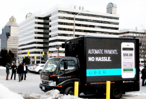 Digital Truck Ads for Uber