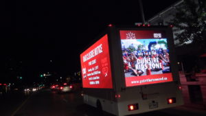 LED Mobile billboard advertising trucks in Canada