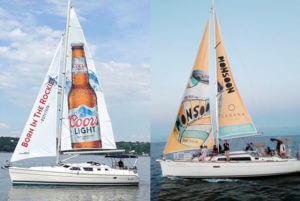 Sailboat ad for Monsoon beverage and Coors Light CANADA TORONTO