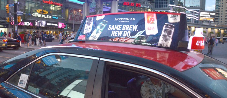 Wild On Media Enters Taxi Top Market with Canada’s First Digital Taxi Top