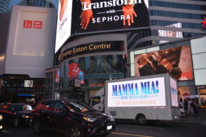 Mamma Mia Soundtrack Digital Ad Truck