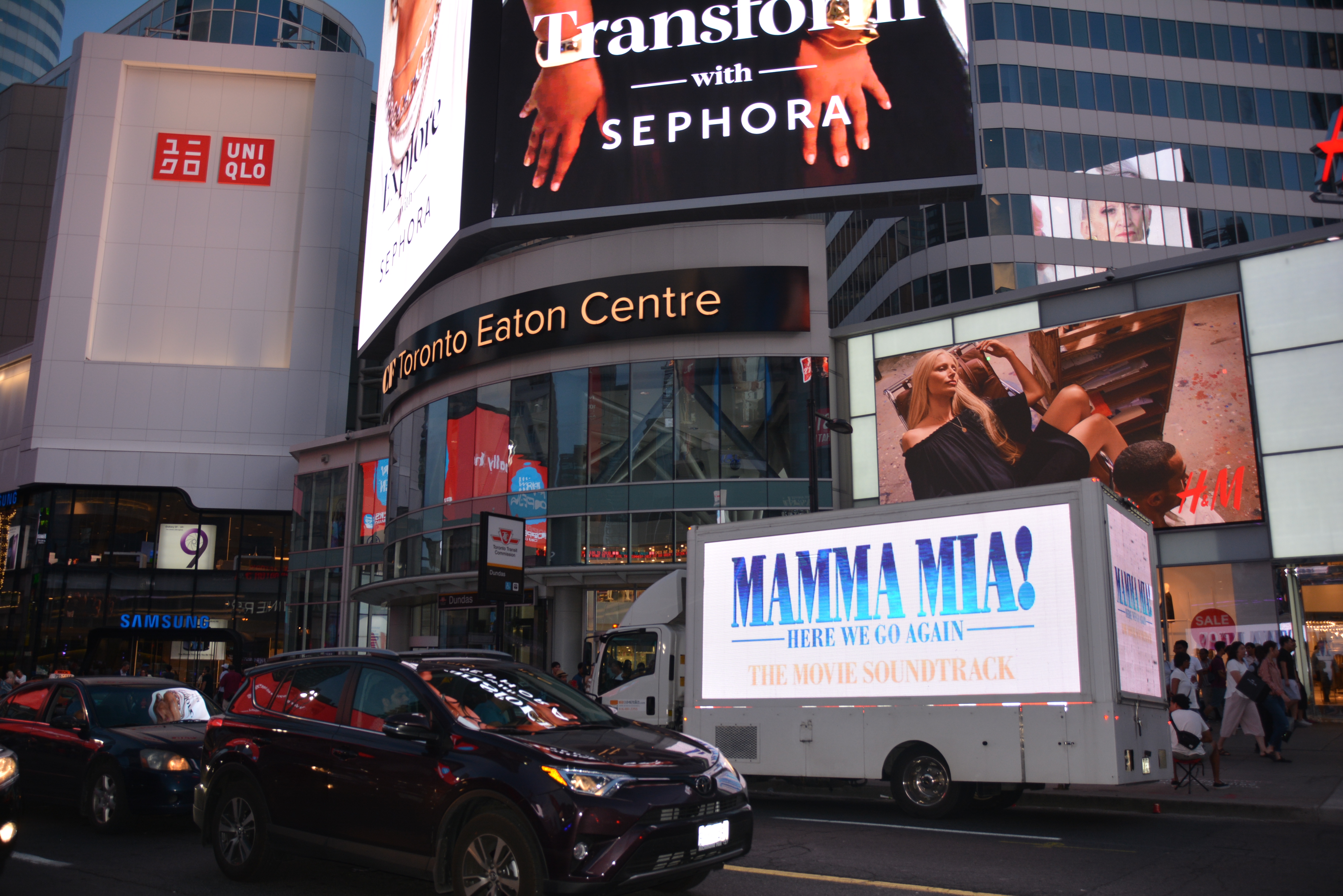 Mamma Mia Soundtrack Digital Ad Truck