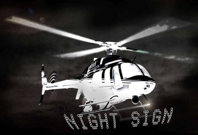 Helicopter Sky Nightsigns