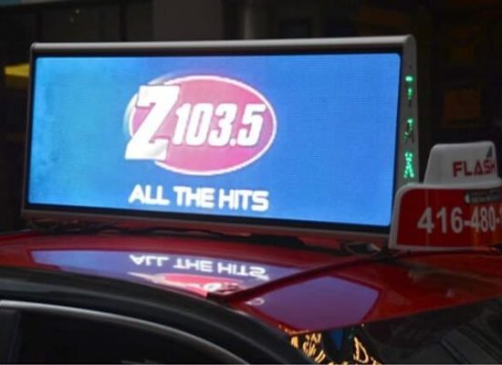 Digital Taxi Top – Z103 Advertising in CA