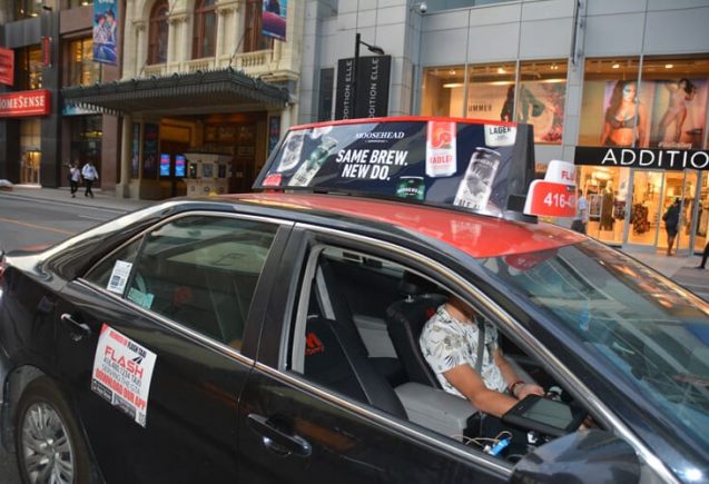 taxi tops advertising in Toronto (1)